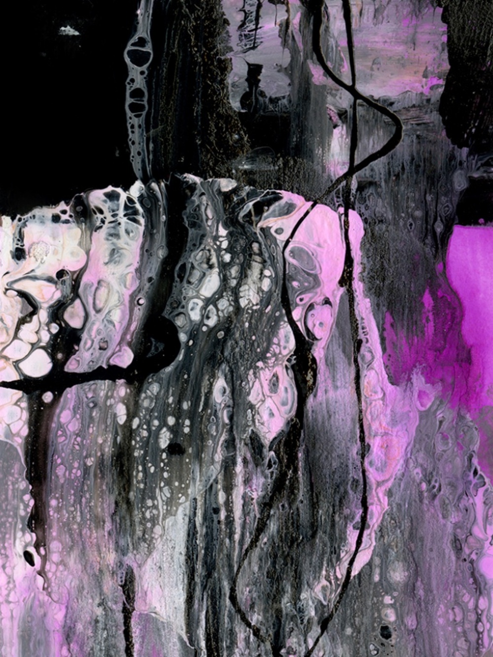 Original ACEO, Abstract art Painting - Organic Abstract 27